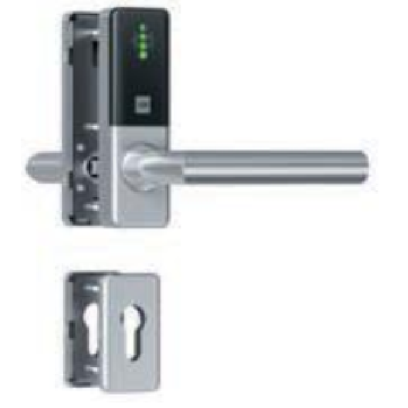 Elektronischer Türbeschlag DOM ELS Guard Compact Slimline Set