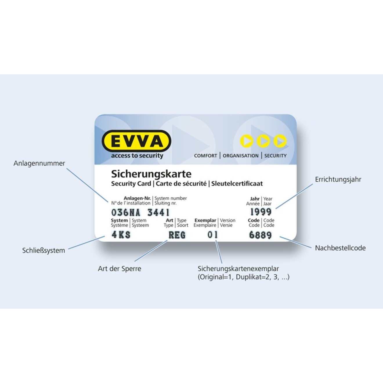 Sicherungskarte auslesen