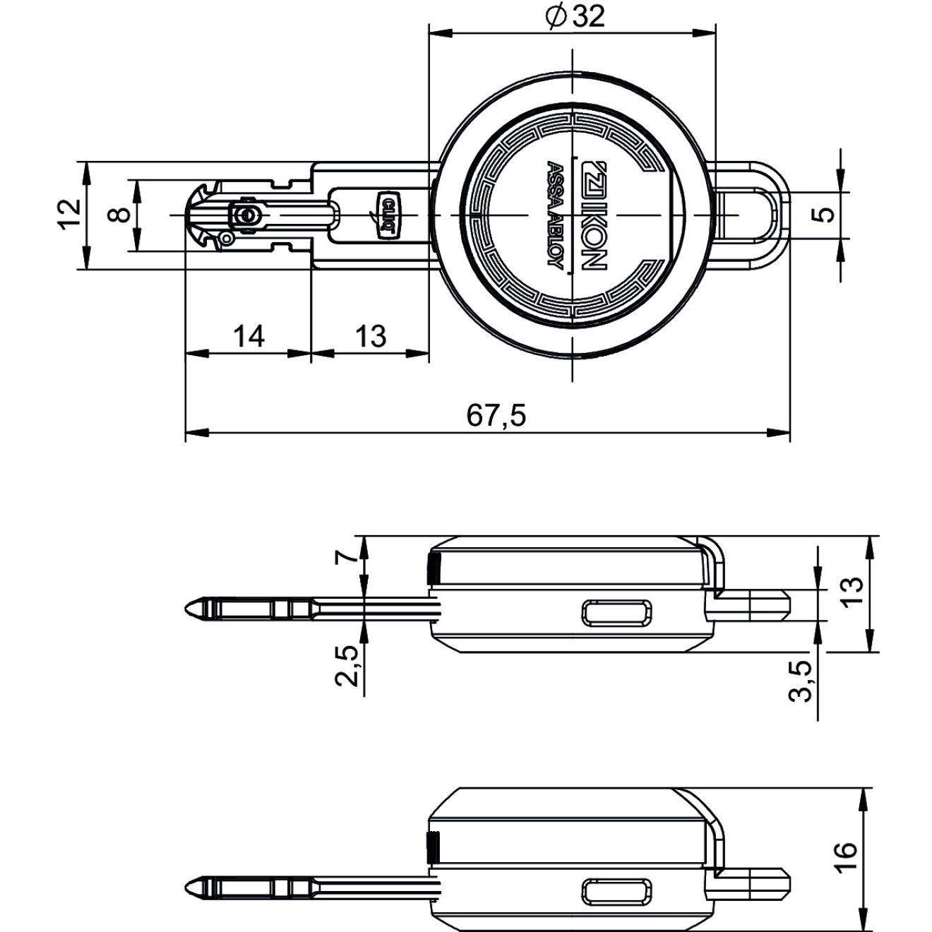 elektronischer Schlüssel Professional Ikon Cliq Go