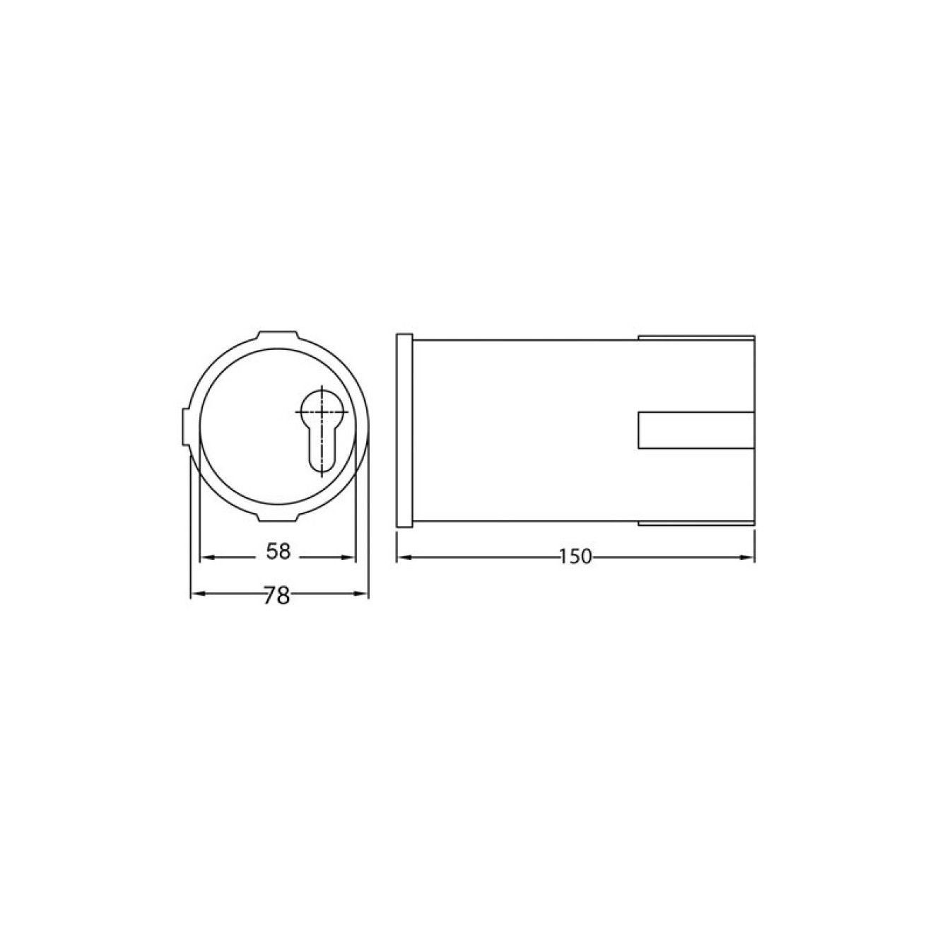 Mini Tresor 9M37 mit Schließzylinder
