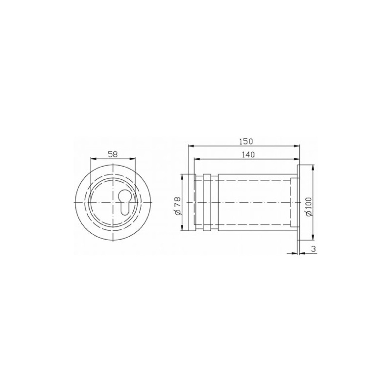 Mini Tresor 9M38 mit Schließzylinder