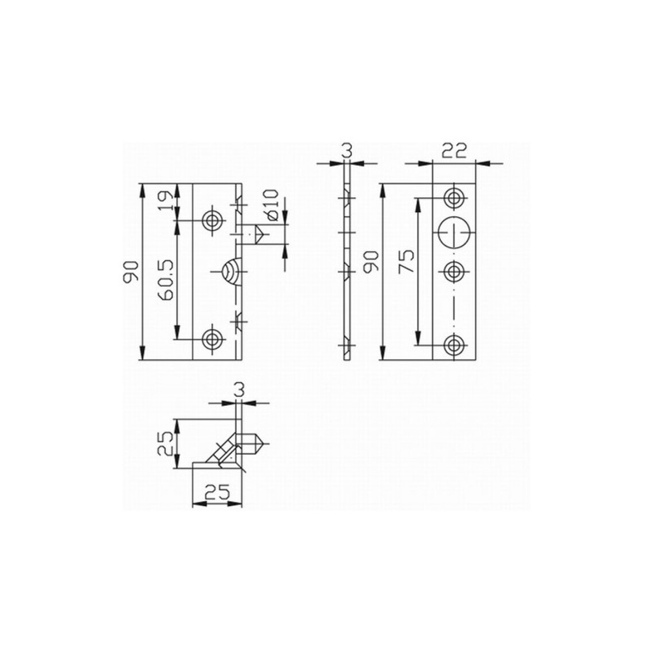 Bändersicherung Winkel 9M17
