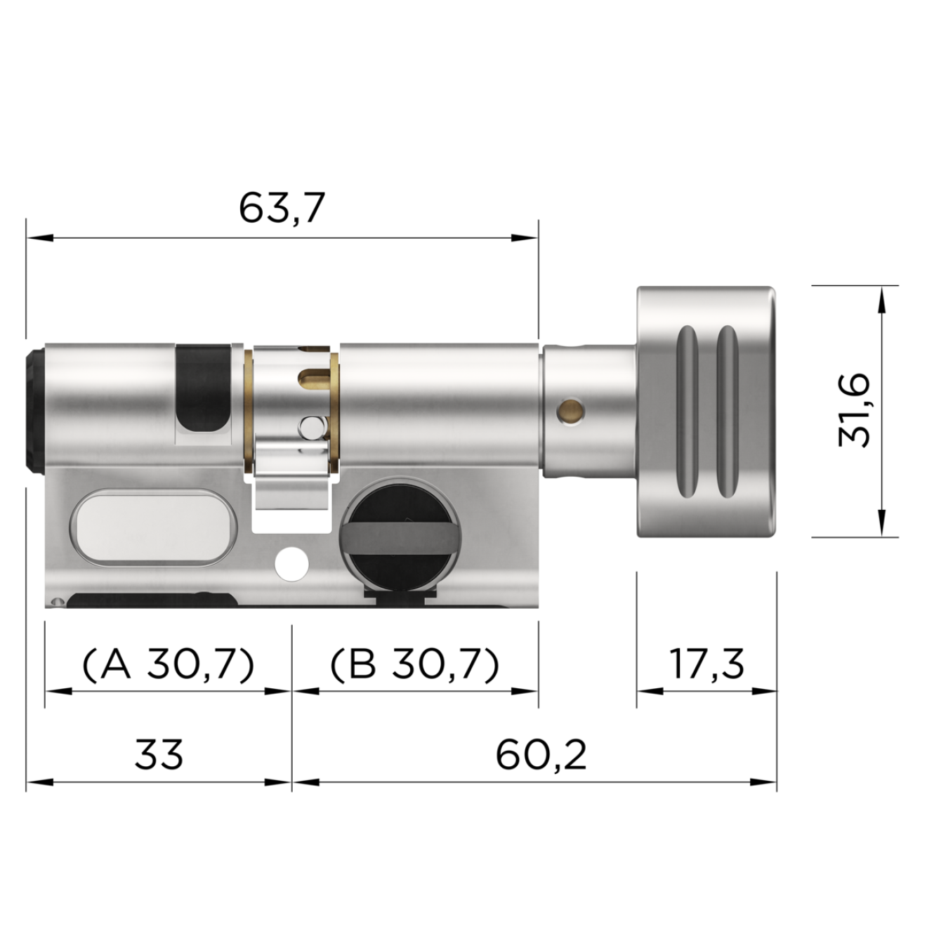 Winkhaus blueCompact Knaufzylinder