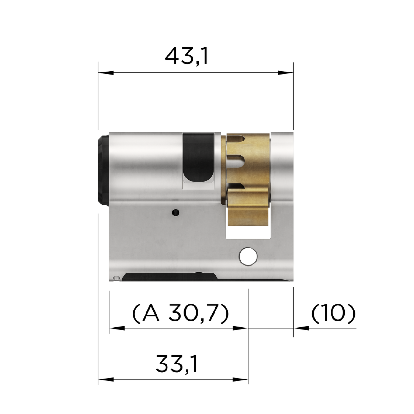 Winkhaus blueCompact Halbzylinder