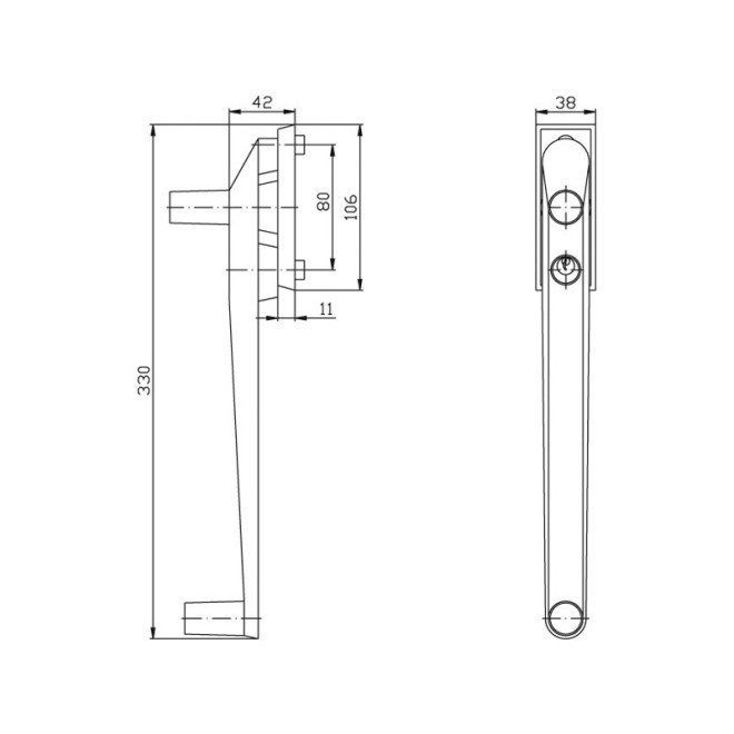 Hebeschiebetürgriff