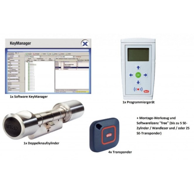 BKS IXALO SE Doppelzylinder Starterset Inhalt