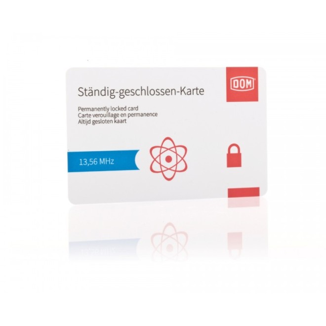 ENiQ Ständig-geschlossen-Karte