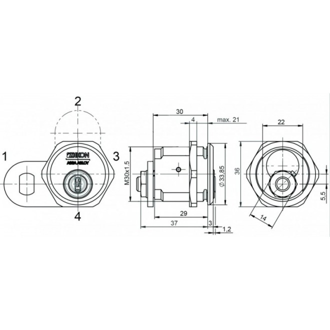 IKON CLIQ Go Hebelzylinder