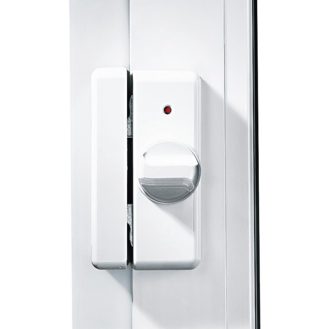 Fenster- und Balkontürensicherung Kralltec mit Drehknauf 9M04,AUS=OHNE ZYL