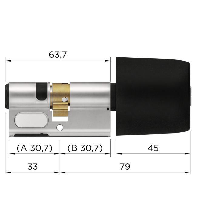Winkhaus blueCompact Knaufzylinder
