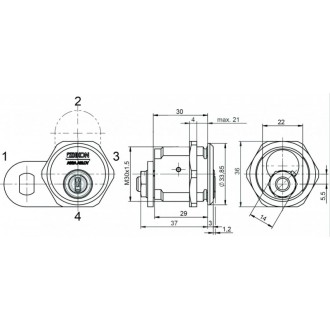 IKON CLIQ Go Hebelzylinder