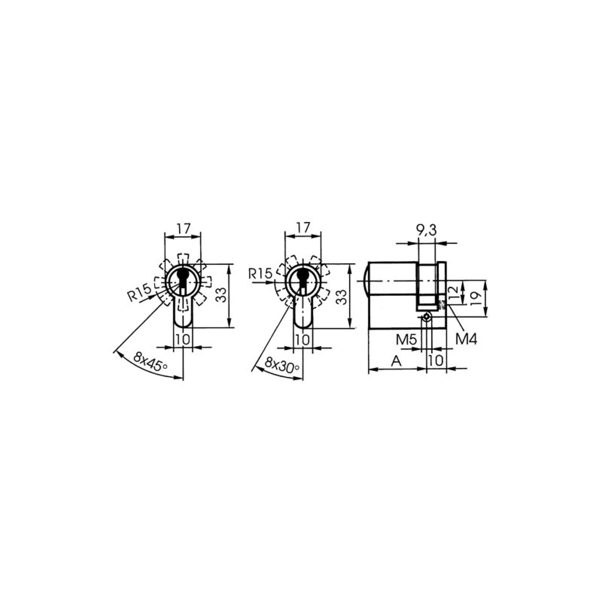 SK6 Sperrwelle Extra Code Halbzylinder SK6 Sperrwelle Extra Code Halbzylinder
